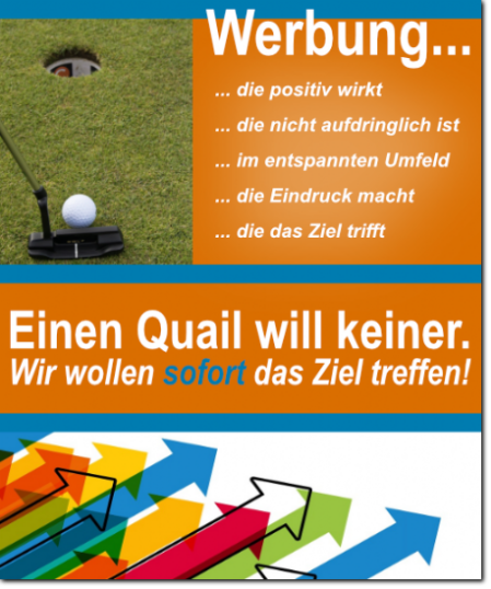 Werbung mit Golfcarts Münsterland